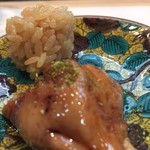 寿司栄 - フォアグラの握り