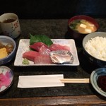 魚盛 - ★本日のランチ 刺身（まぐろ・平目・ぶり・たいすしめ）★