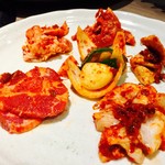 焼肉 桜咲 - 辛味5点盛り…1080円