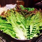 焼肉 桜咲 - サンチュ盛り…450円