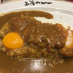 上等カレー - 七分カレー、ササミカツ、生卵