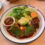 ダン ル シエル - 鶏もも肉のマスタードパン粉焼き