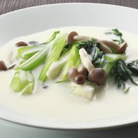 青梗菜のクリームソース煮