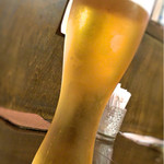 カラカラ - うすはりグラスの生ビール！