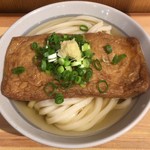 自家製さぬきうどんと肉 甚三 - きつねうどん（冷）