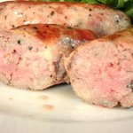 まちのパーラー - サルシッチャセット 1300円 のサルシッチャの断面