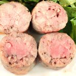 まちのパーラー - サルシッチャセット 1300円 のサルシッチャの断面