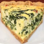 まちのパーラー - ほうれん草とリコッタチーズのキッシュ　500円