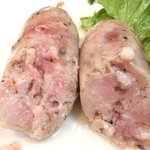 まちのパーラー - ≫サルシッチャセット 1300円 のサルシッチャの断面