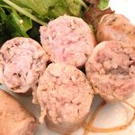 まちのパーラー - サルシッチャセット 1340円 の断面