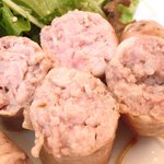 まちのパーラー - サルシッチャセット 1340円 の断面