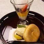 北瑞苑 - 11.02　デザートにも雪が！