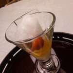 北瑞苑 - 11.02　わたあめののった杏仁豆腐に