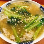 つばめ家 - 豚と小松菜の山椒あんかけ