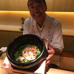 神楽坂 石かわ - この笑顔が売りなんです。