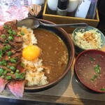 肉焼き じゅんちゃん - ローストビーフ丼＆カレー・1200円