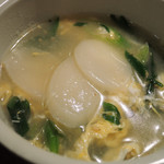 焼肉 白雲台 - このお餅が好きなの～玉子スープも美味しかったよ。