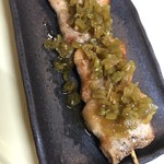 炭火焼鳥囀々 - 当店名物山葵香る大人の豚バラ