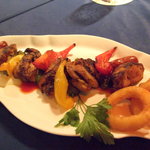 パノラマスカイレストラン アサヒ - タンドリ－チキンの串焼きスタイル （￥1200）