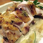 ごはん屋 上の裏馳走 こだま - 朝引き鶏の柚子ごしょう焼き