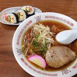 浅屋 - ラーメン巻き寿司セット　780円