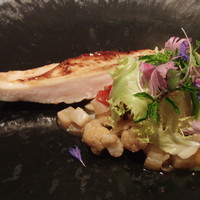 レストランエール - 鶏むね肉のコンフィ　野菜はレモンの風味