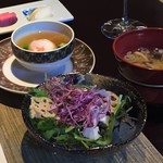 琵琶湖畔 おごと温泉 湯元館 - サラダ・温泉玉子