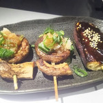鉄板焼ダイニング　雅樂 - 椎茸ぽん酢・茄子の田楽