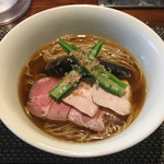 らぁ麺やまぐち - 夏期限定「潤目（うるめ）煮干の冷やしとろみそば」880円