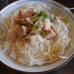 Menyaibuki - 炙りチャーシュー丼350円。