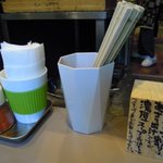 つけ麺 五ノ神製作所 - スープ割は、こってりも選べる