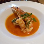 ステラート - ほうぼう　赤海老のカッチュッコ
      じゃがいものピュレ