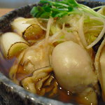 蕎麦 ひのや - 【2011.02.　再訪】　かき南ばん表面状況　牡蠣ＵＰ？