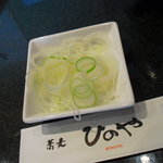 蕎麦 ひのや - 【2011.02.　再訪】　かき南ばん　刻みネギも付きます