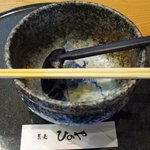 蕎麦 ひのや - 【2011.02.　再訪】　かき南ばん　完食の図