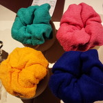 イレテテュヌフワ - おしぼりフラワー作ってみました(笑)