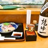 ほてい鮨 - 料理写真:お造り盛り合わせ ＆ 冷酒（乾坤一 特別純米辛口）