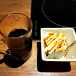 しゃぶしゃぶ温野菜 - デザートはアイスクリームとホットコーヒーをチョイス