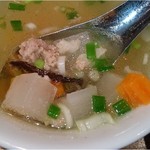 バンコク屋台 カオサン - 2017/6ガイガパオラートカオのスープ