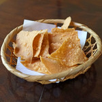 手打ち蕎麦 かね井 - お通し　揚げ蕎麦