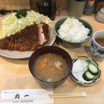 丸一 - A.ロースかつ定食1,100円