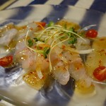 （2017/5月）高知産の金目とヒラメのカルパッチョ