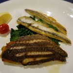 アルヴェアーレ - （2017/5月）イサキとサヨリ、フルールドセルという塩添え