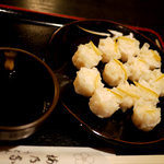 手打そば 梅乃家 - ゆずシュウマイ