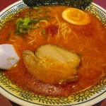 丸源ラーメン - 醤油とんこつラーメンの赤