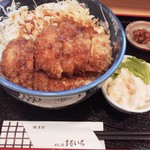 Mendokoro Maruichi - 自家製しょうゆのチキンカツ丼５４０円（税込、ランチパスポート価格）