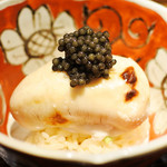 東麻布 天本 - 白子と生キャビア