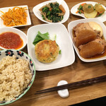 木月キッチン - ハーフ＆ハーフ定食