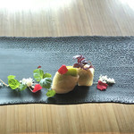 TOBEオーベルジュリゾート - 姫っこ地鶏生ハム そら豆ソース