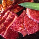 東京焼肉 平城苑 - 和牛カルビ、ホルモン2種、牛タン、ハラミ
